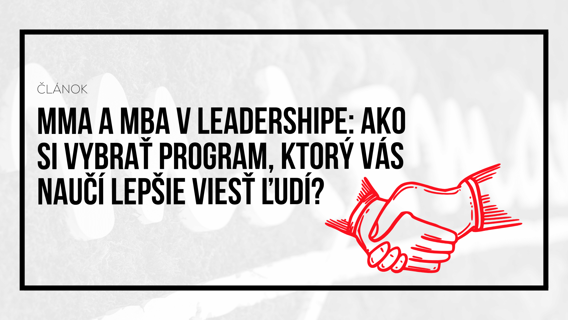 Manažérske vzdelávanie a MBA v leadershipe: Ako si vybrať program, ktorý vás naučí lepšie viesť ľudí? 
